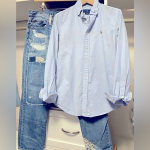 Polo Ralph Lauren - Slim Fit Oxford Blue in size 4